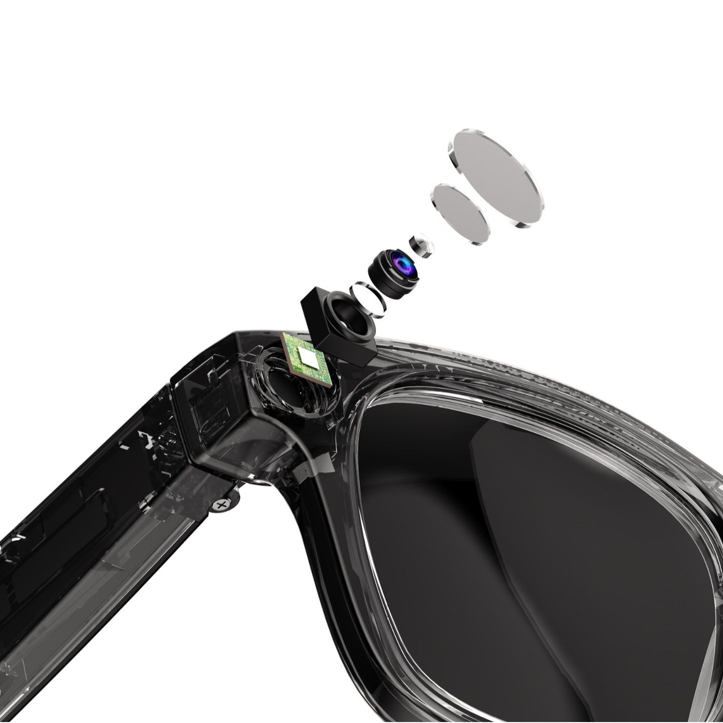 AI Smart Glasses – HD Camera, Anti-Shake, Hands-Free Shooting & Bluetooth Audio